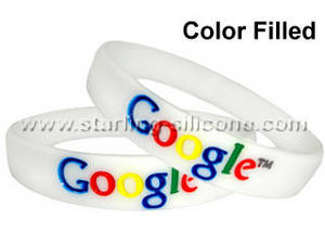 Wholesale injecter: STARLING Silicone- Silicone Bracelets, Debossed Color Filled Silicone Wristbands, Debossed Bracelets