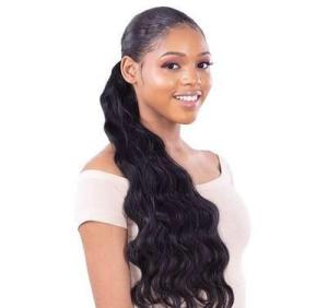 Wholesale hair curling iron: Mink Hair Weave From One Donor Wraped Ponytail and Drawstring Pontail 100% Human Hair