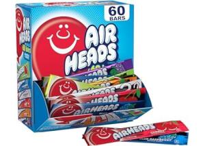 Wholesale candy box: Airheads Candy Bars, Variety Bulk Box, Chewy Full Size Fruit Taffy