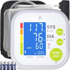 Wholesale back stop: Greater Goods Blood Pressure Monitor Cuff Kit by Balance, Digital BP Meter with Large Display, Upper