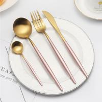 Sell Stainless Steel Knife Fork Spoon with Colorful Handle Cutlery Set
