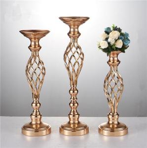 Wholesale vase: Hot Sale Metal Candle Holder Vase for Table Wedding Centerpieces