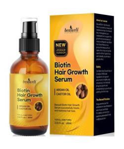 Wholesale castor: Biotin Hair Growth Serum with Castor Oil, Argan Oil - Hair Loss Prevention /Treatment