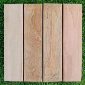 Wholesale solid wood floors: Premium Teak Wood Garden Deck Tile