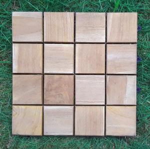Wholesale tiles: Interlocking Decking Board Premium Teak Hardwood Deck Tiles Garden Outdoor