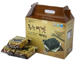 Wholesale seasoned seaweed: Seaweed, Gwangcheon BYUL MAT Seasoned Laver(Cut-type Family Size Traditional Laver), Sea Weed