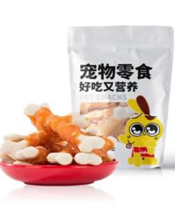 Wholesale corn flour: Chicken Wrapped Calcium Bone Dry Snack Treats for Dog
