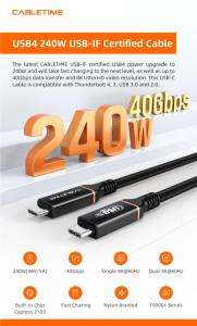 Wholesale tpe cable: USB 4 240 W