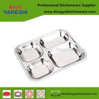 Sell dinner fast food plate with 4 compartments