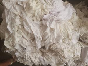 Wholesale cotton shirt: Used White T Shirt Wiping Cotton Rags