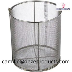 Wholesale stainless wire mesh: DEZE Filtration Round Stainless Steel Wire Mesh Baskets