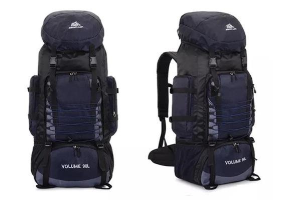 Reusable 90L Hiking Camping Bags , Outdoor Mountain Climbing Rucksack