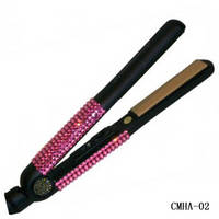 Pink Swarovski Crystal Hair Flat Iron- Hair Salon Equipment