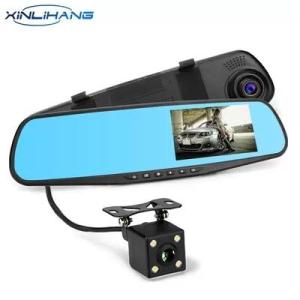 Wholesale 4 port usb charger: 4.3 Inch Car DVR Camera Mirror Dash Cam Front and Rear 1080p