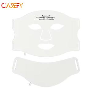 Wholesale led lamp: New Seven Color LED Therapy Beauty Mask, Foldable Silicone Large Row Lamp Beauty Device with Neck