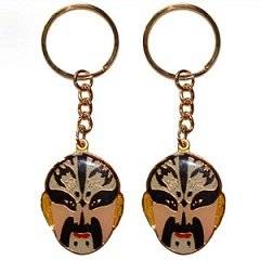 Wholesale key chains: Key Chains with Peking Opera Facial Makeup