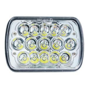 Wholesale led road light: 5*7 7*7inch Rectangular Off-road LED Driving Light of Chrorne