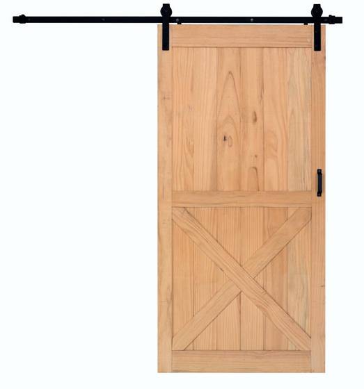 Sell Pine Wood Door With Rustic Barn Door Hardware In Natural