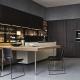 Luxury Custom Modern Black Kitchen Cabinets