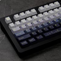 PBT Five-sided Sublimation Keycaps Customized Yellow Mountain Range Mechanical Keyboard 7