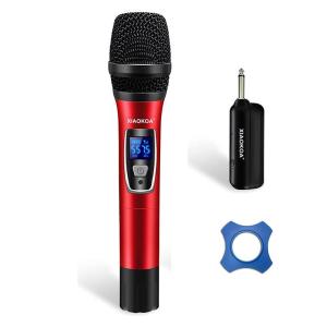 Wholesale wireless paging system: Handheld Karaoke Microphone Wireless for Singing - Wireless Microphones & Receiver with Rechargeable