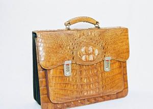 Wholesale Ladies' Handbags: Alligator Skin Briefcase, Crocodile Skin Briefcase, Handcrafted Crocodile Skin