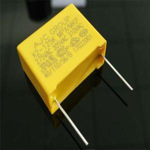 Wholesale polypropylene film capacitor: AJC Group 125K 275V 310VAC X2 Film Capacitor Pitch 27.5mm