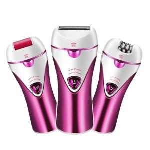 Wholesale callus remover: Hot Sell 3 in 1 Rechargeable Lady Shaver, Epilator, Callus Removal Skin Care Tools