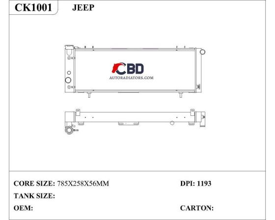 Sell JEEP Radiator Replacement