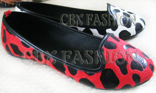 cow print flats