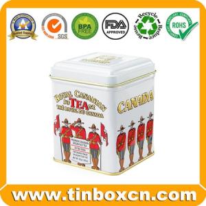 Wholesale tin lunch boxes: Tea Tin Cans Metal Tea Box