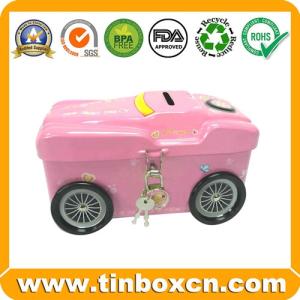 Wholesale candy box: Custom Metal Tin Money Box Tin Coin Bank Metal Saving Box