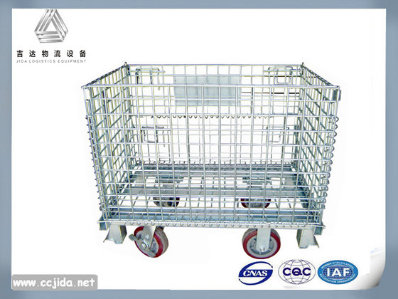 Galvanized High Stackable Wire Mesh Container for Storage