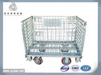 Galvanized High Stackable Wire Mesh Container for Storage