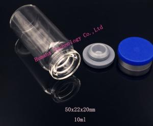Wholesale plastic bottle: 10ml Clear Glass Bottle with Rubber Stopper