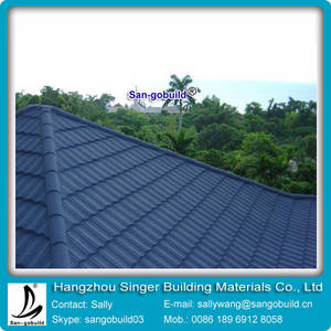 Wholesale colorful roofing tile: San-gobuild Colorful Stone Coated Metal Roofing Tiles Manufacturer