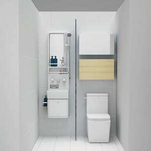 Cebien Co Ltd Bathroom System Shower All In One Bathroom Shower Panel With Wash Basin Mirror
