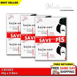 Wholesale soap: Kojie San Kojic Acid Skin Whitening Soap 65g X 6 Bars