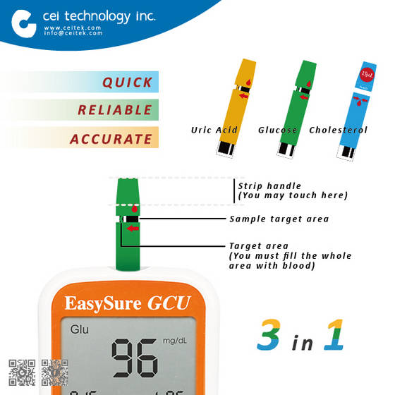 Sell 3 in 1 G/C/U Diabetic Blood Testing Device