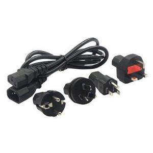 Wholesale power cords: AC Cable IEC C13 C14 Male To Female Power Cord with AU EU US UK Plug
