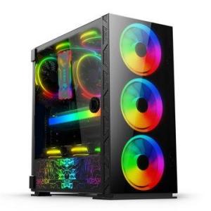 Wholesale computer case: PC Case Accessories CPU   PC Case Gaming Computer  Case for PC with  Color Fans