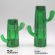 Cactus Design Glass Pillar Candle Holder      Glass Pillar Candle Holder        Glassware Factory