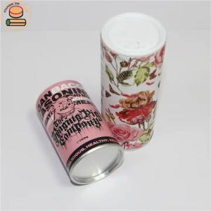 Wholesale food packing: Seasoning Packaging Tubes with Plastic Shaker Lid Food Grade Shaker Kraft Paper Tube Spice Salt Pack