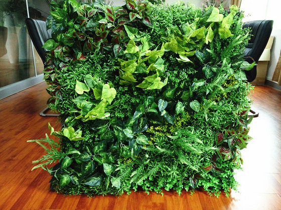 Plastic Artificial Vertical Grass Green Wall, For Decoration