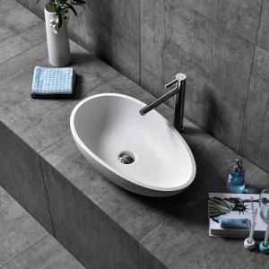 Wholesale manufactured stone: Solid Surface Bathroom Wash Sink Artificial Stone High-end Basins Manufacturer and Supplier in China
