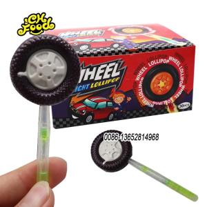 Wholesale lollipop sticks: Wheel Light Lollipop Candy