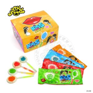 Wholesale Lollipops: Kiss Fluorescent Lollipop