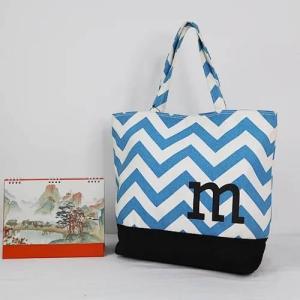 Wholesale printed bags: Heavy Duty Canvas Tote Bag Reusable Cotton Grocery Shopping Beach Bag for Women with Custom Printed