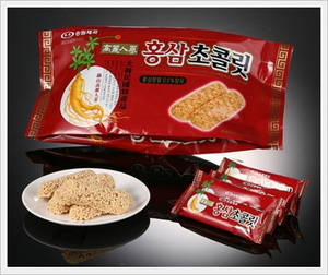Wholesale chocolate: Korean Red Ginseng Chocolate Crunch (Packing Unit :170g)