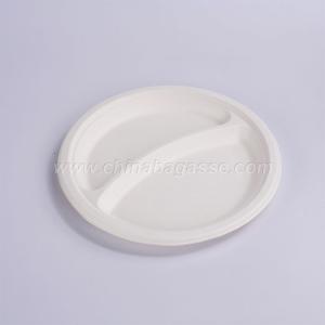 Wholesale cane: Biodegradable Disposable China Sugar Cane Bagasse White Pulp Birthday Paper Plate for Environmental